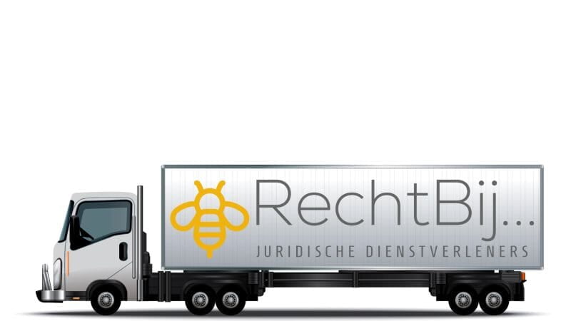 vrachtwagen met opdruk RechtBij